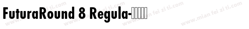 FuturaRound 8 Regula字体转换